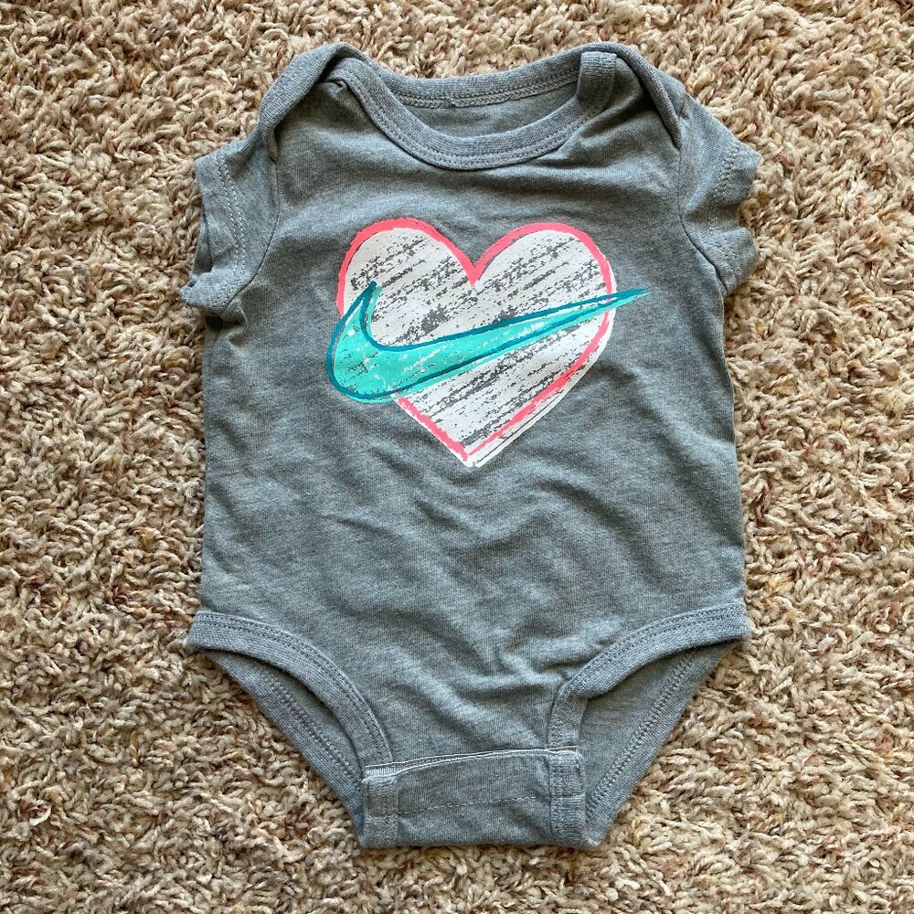 Nike Heart Onesie Size 3mo